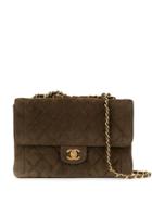 Chanel Pre-owned 1995 Quilted Cc Shoulder Bag - Green
