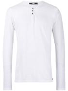 Karl Lagerfeld Button Detail Jumper - White