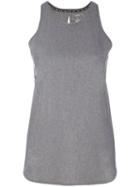 Dkny - Keyhole Racerback Vest - Women - Polyester/spandex/elastane - S, Grey, Polyester/spandex/elastane