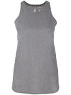 Dkny - Keyhole Racerback Vest - Women - Polyester/spandex/elastane - S, Grey, Polyester/spandex/elastane