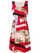Kenzo - Printed Sleeveless Dress - Women - Silk/polyester - 42, Red, Silk/polyester