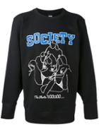 Ktz - Society Printed Sweatshirt - Men - Cotton - L, Black, Cotton