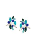 Shourouk Swarovski Crystal Earrings - Blue
