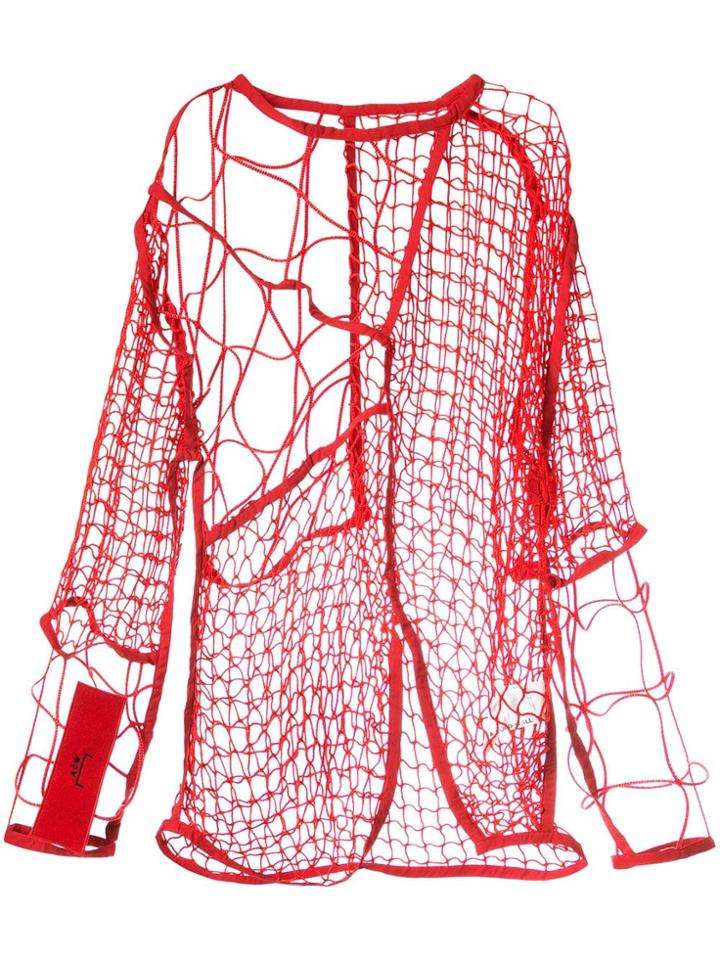 A-cold-wall* Netted Long Sleeve Top - Red
