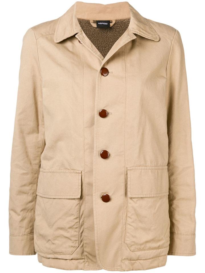 Aspesi Two Pocket Workwear Jacket - Nude & Neutrals