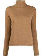 Liu Jo Roll Neck Jumper - Brown