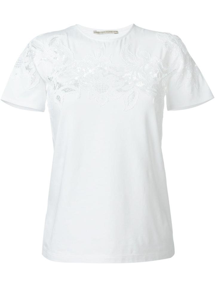 Ermanno Scervino Lace Panel T-shirt - White