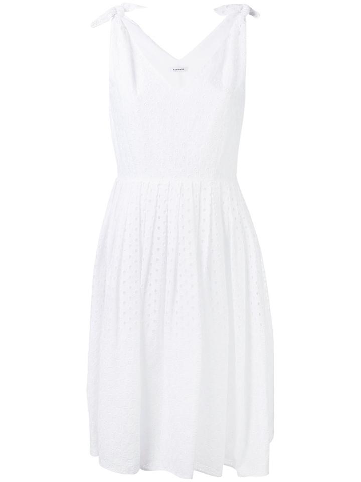 P.a.r.o.s.h. - Cut-out Tie-shoulder Dress - Women - Cotton - Xs, Women's, White, Cotton