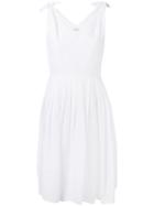 P.a.r.o.s.h. - Cut-out Tie-shoulder Dress - Women - Cotton - Xs, Women's, White, Cotton