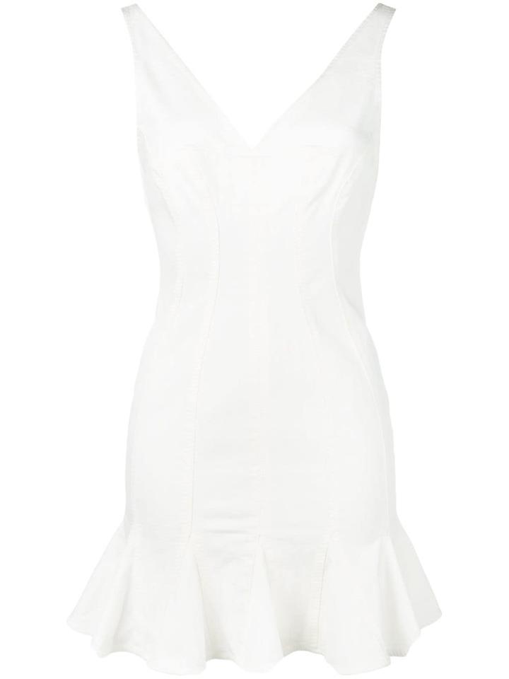 Stella Mccartney Flared Mini Dress - White