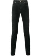 Saint Laurent Skinny Fit Jeans, Men's, Size: 34, Grey, Cotton