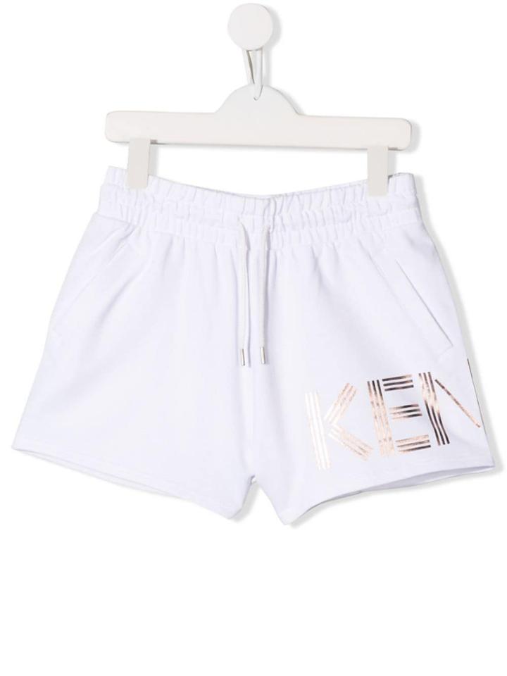 Kenzo Kids Teen Drawstring Shorts - White
