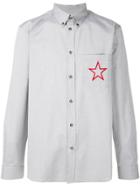 Givenchy Star Embroidered Shirt - Grey