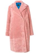 Stine Goya Faux Fur Coat - Pink & Purple