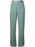 Nomia Straight Leg Tailored Trousers - Green