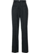 Joseph High-waisted Trousers - Black