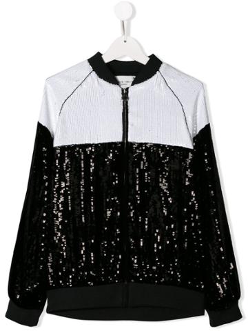 Alberta Ferretti Kids Teen Sequinned Jacket - Black