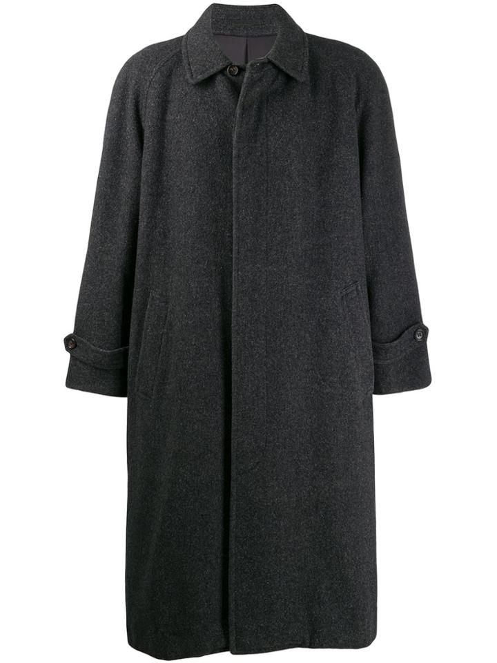 Comme Des Garçons Pre-owned 1980s Longline Coat - Grey