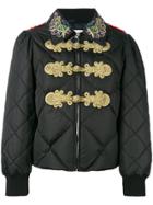 Gucci Crystal-embellished Padded Jacket - Black