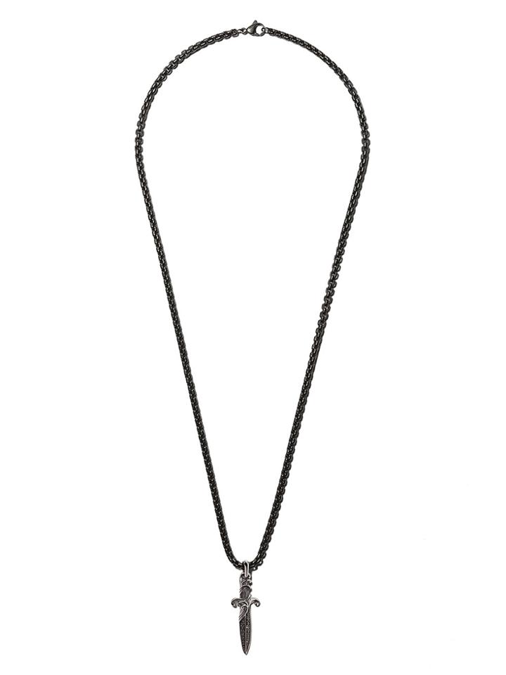 David Yurman Waves Diamond Dagger Amulet - Metallic