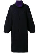 Issey Miyake Oversized Cowl Neck Dress - Black