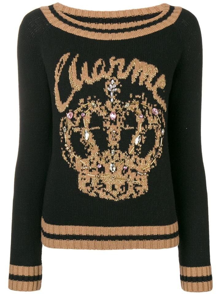 Twin-set Crown Knit Sweater - Black