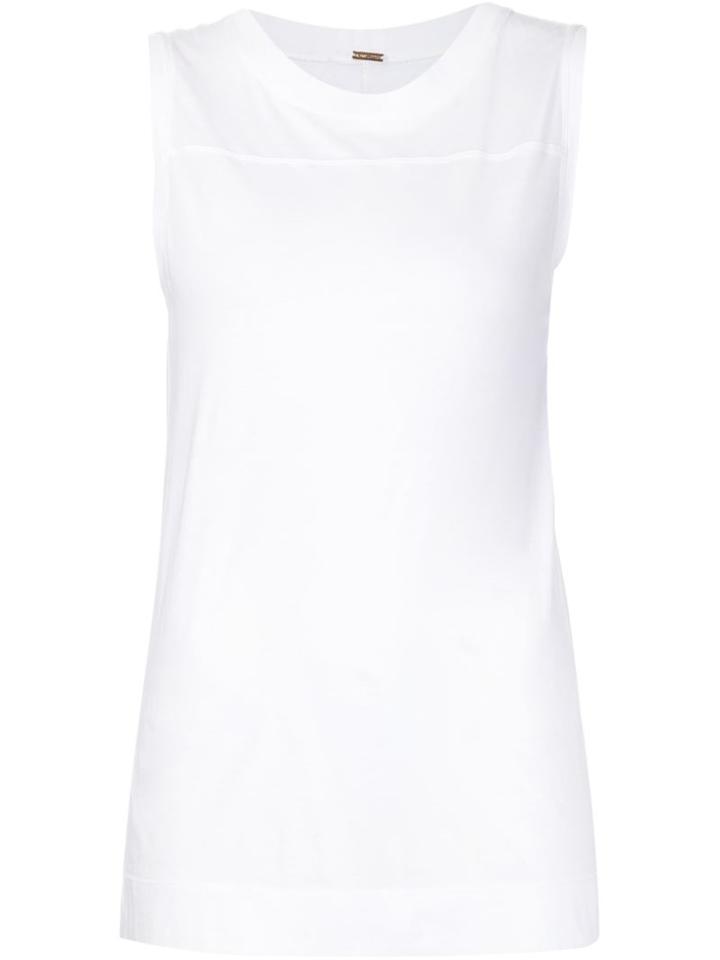 Adam Lippes Sleeveless T-shirt, Women's, Size: Small, White, Cotton