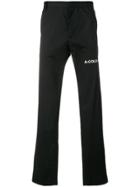 A-cold-wall* Logo Embroidered Straight Leg Trousers - Black