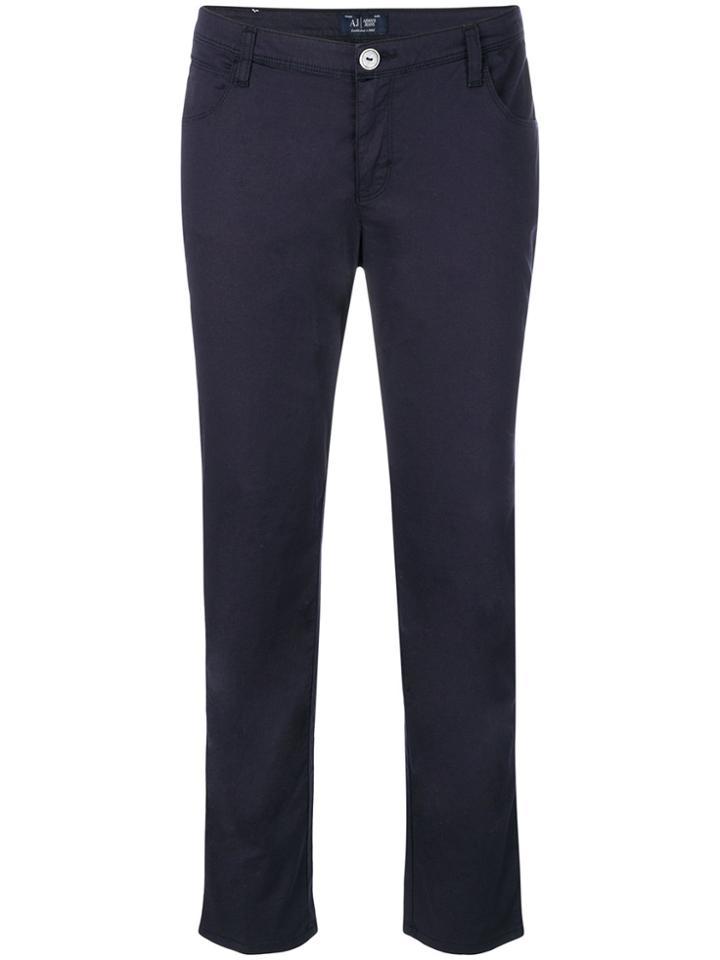 Armani Jeans Cropped Trousers - Blue