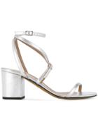 Alumnae Ankle Straps Sandals - Metallic