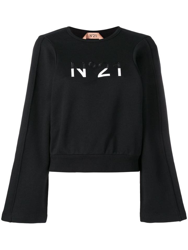 No21 Embroidered Logo Jumper - Black