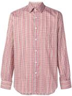 Canali Gingham Check Shirt - Red