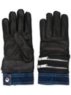 Dsquared2 Dual Material Zip Gloves