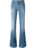 Ermanno Scervino Stretch Flared Jeans, Women's, Size: 38, Blue, Cotton/spandex/elastane