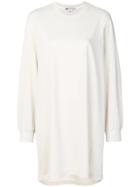 Y-3 Un-dyed Longline Sweatshirt - Nude & Neutrals