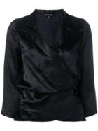 Ann Demeulemeester Wrap-style Blouse - Black