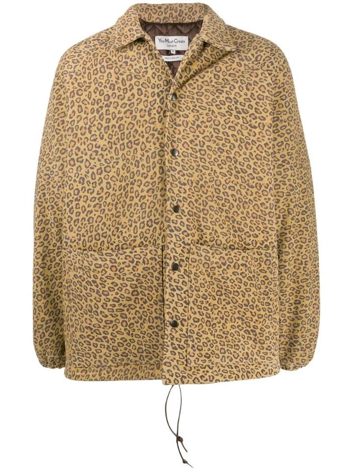 Ymc Leopard Print Jacket - Neutrals