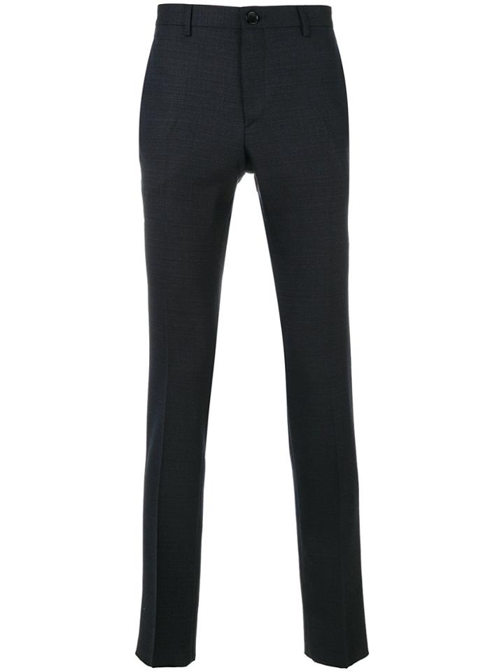 Ps By Paul Smith Slim-fit Tailored Trousers - Blue