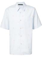 Alexander Wang Beach Babes Short Sleeved Shirt, Men's, Size: 52, Blue, Cotton