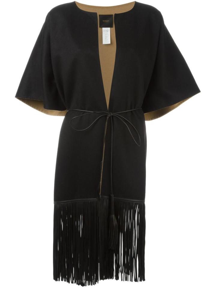 Agnona Fringed Short Sleeve Coat