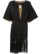 Agnona Fringed Short Sleeve Coat