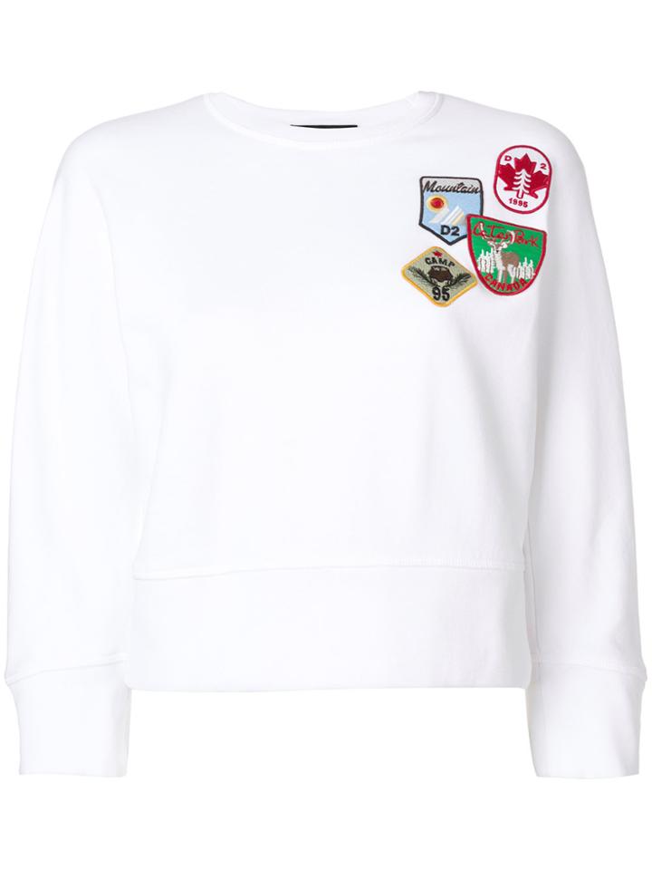 Dsquared2 Patch Sweatshirt - White