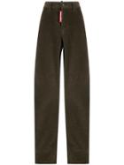 Dsquared2 High Rise Wide Leg Trousers - Brown