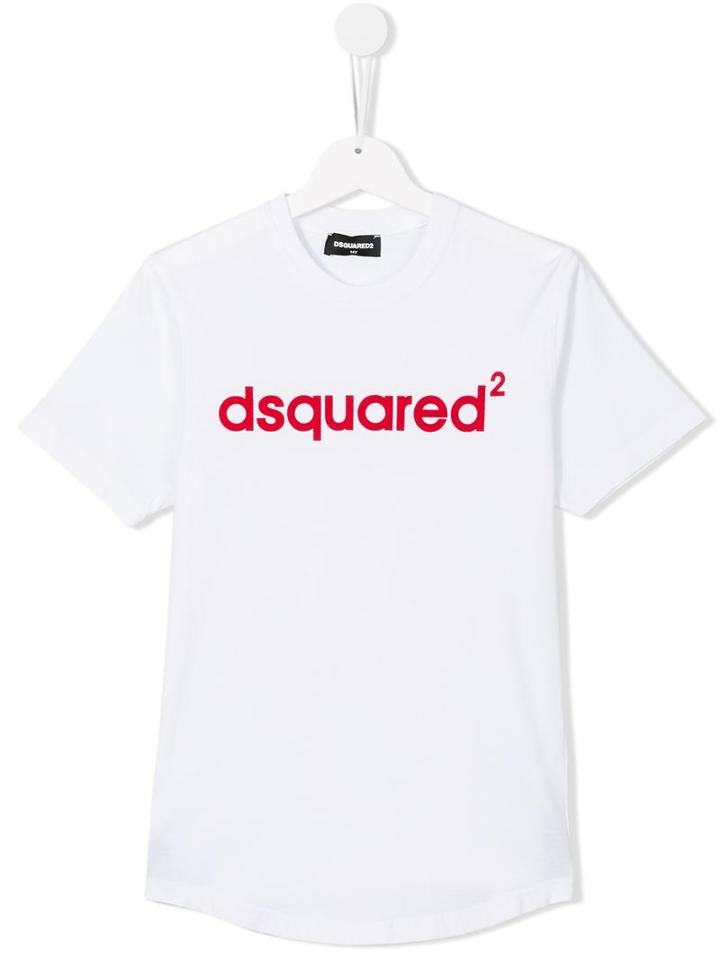 Dsquared2 Kids Logo T-shirt, Boy's, Size: 14 Yrs, White