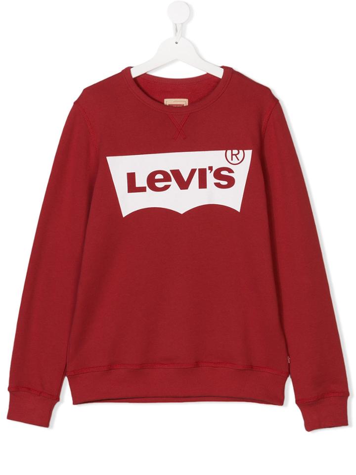 Levi's Kids Teen Logo Print Sweatshirt - Red