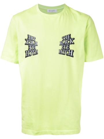 Black Eye Patch - Mirror Logo T-shirt - Men - Cotton - M, Yellow/orange, Cotton