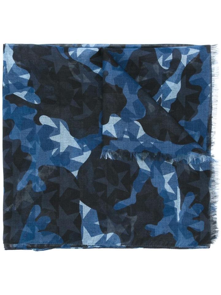 Valentino Camustars Scarf - Blue