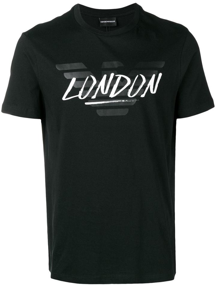 Emporio Armani London Logo T-shirt - Black
