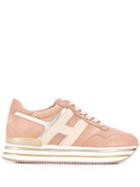 Hogan Platform Sole Sneakers - Pink