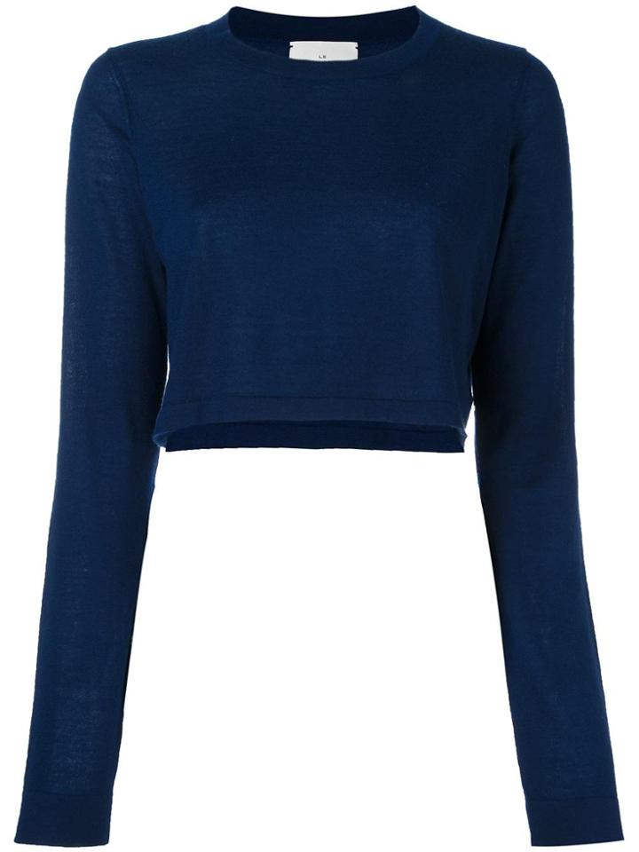 Le Kasha Cashmere Hawai Cropped Jumper - Blue